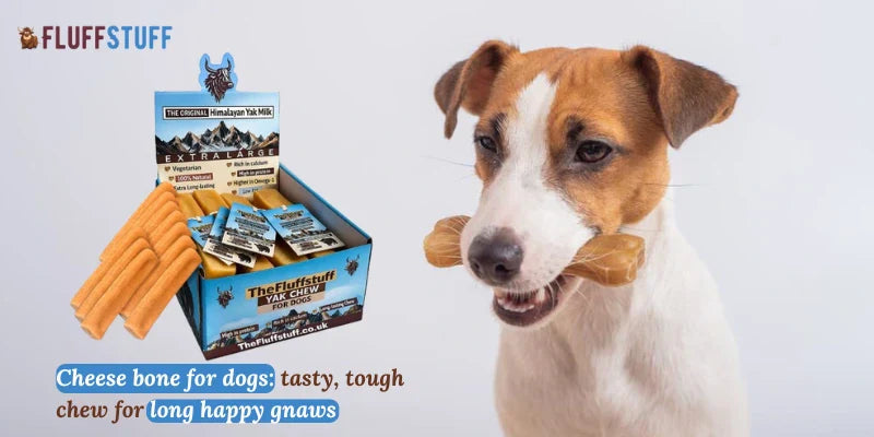 Cheese bone for dogs: tasty, tough chew for long happy gnaws
