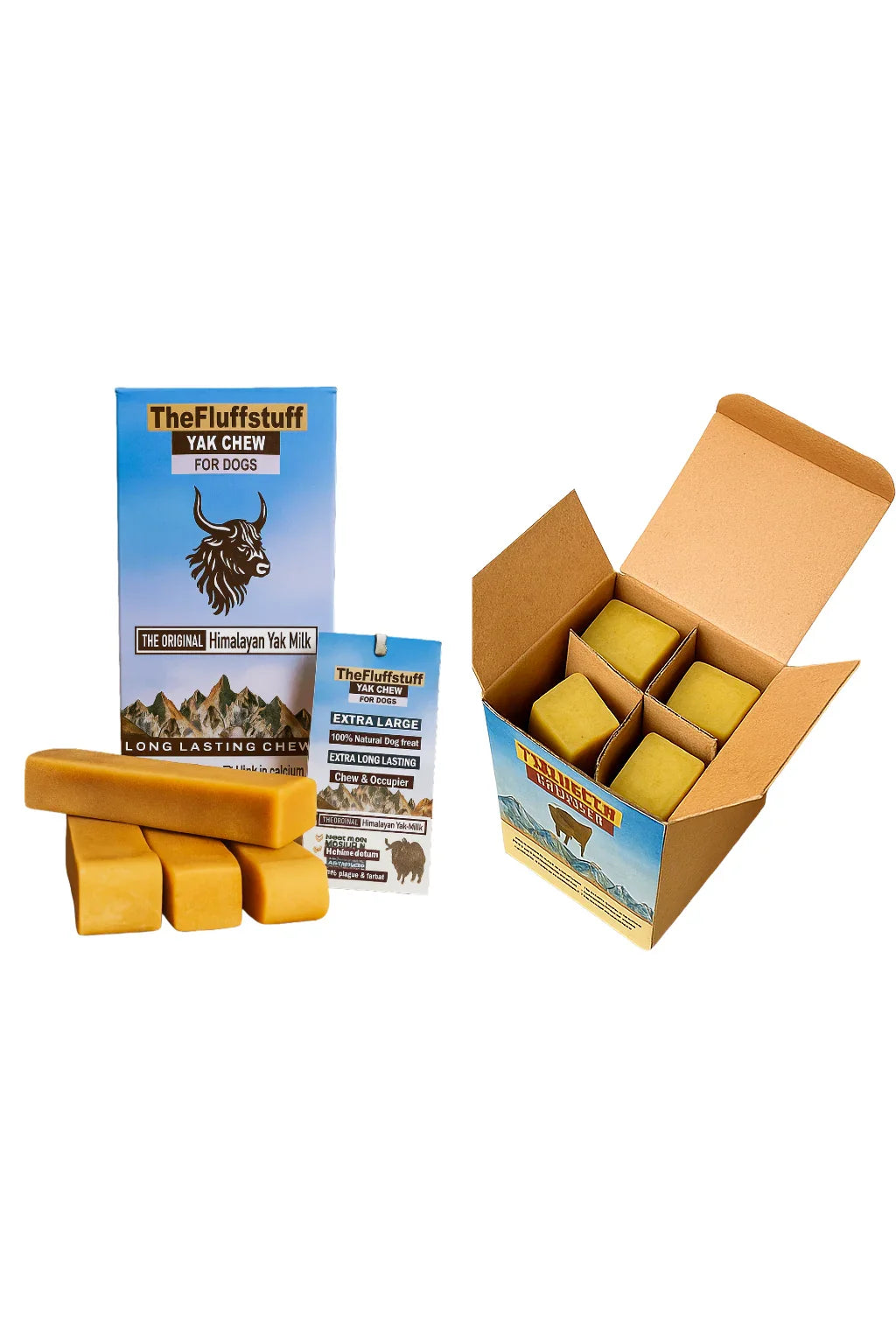 Yak Milk Dog Chews - XL Pack of 4 - Himalayan Dog Chews