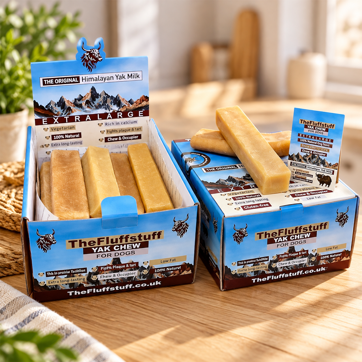 Yak Milk Dog Chews - XL Pack of 10 - The FluffStuff Yak Chews