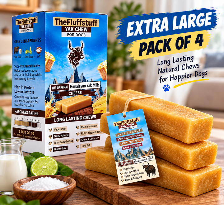 Yak Milk Dog Chews - XL Pack of 4 - Himalayan Dog Chews