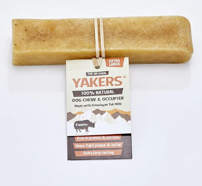 Yakers dog chew pack of 2 XL (natural Himalayan dog chew) x 2 (4 pieces)