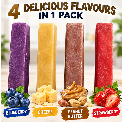 Multi Himalayan Yak Milk Dog Chews – Extra Large 4-Flavour Variety Pack