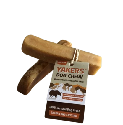 Yakers dog chew pack of 2 XL (natural Himalayan dog chew) x 2 (4 pieces)